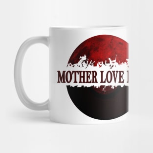 clasic grunge band red moon vinyl Mug